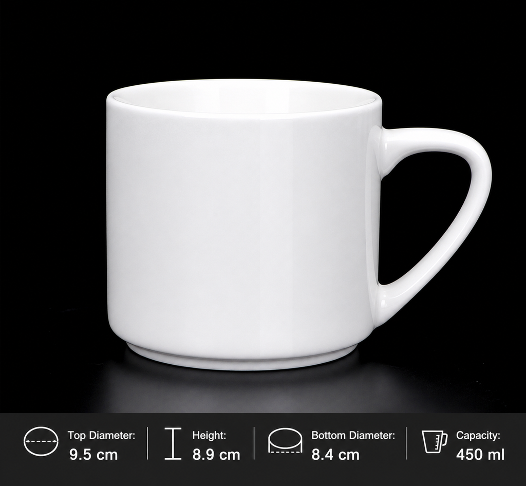 Hotel Ceramic Mug Collection – Multiple Styles Custom Logo Coffee Cups for Hotels & Airbnb