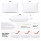 50 percent white duck down hotel pillow material and filling specifications