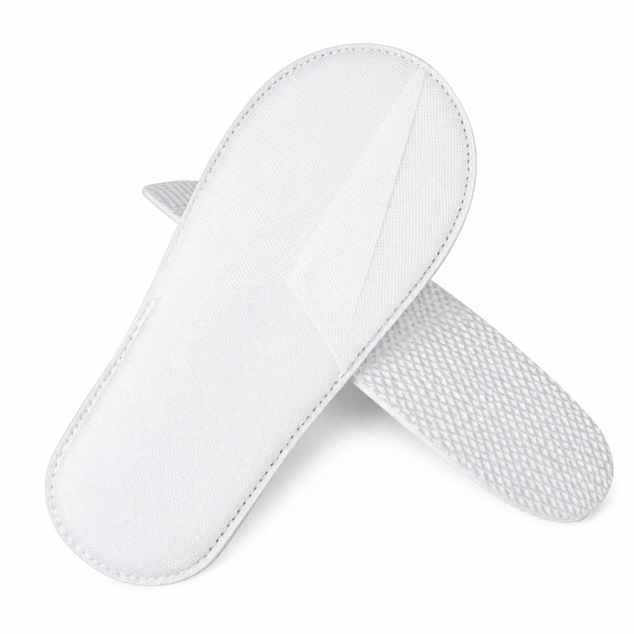 Disposable hotel slippers with 4mm nonwoven anti-slip sole