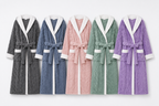embossed plush bathrobe color options
