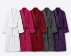 hotel flannel bathrobe color options