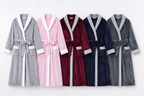 hooded flannel bathrobe color options