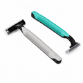 hotel disposable razor with anti slip rubber handle