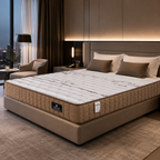 hotel mattress in luxury bedroom