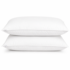 Stacked luxury hotel feather and down pillow inserts