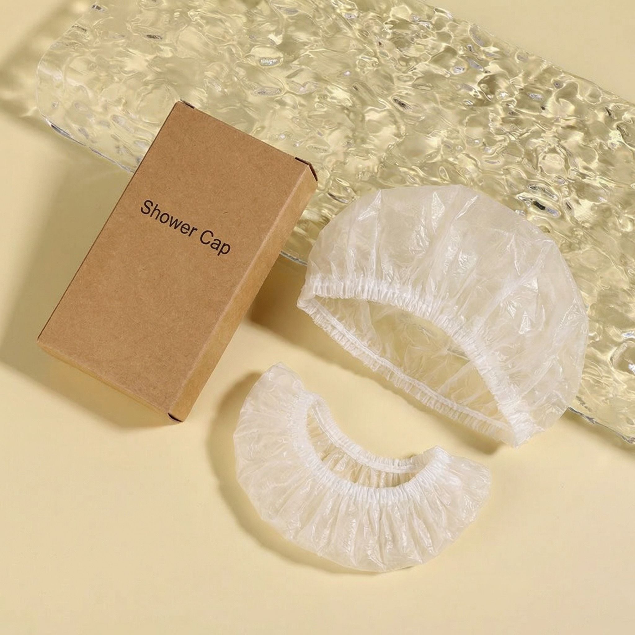 hotel shower cap disposable bathroom accessory hospitality guest supplies bulk