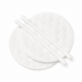 hotel vanity kit with cotton pads and cotton swabs