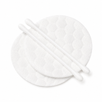 hotel vanity kit with cotton pads and cotton swabs