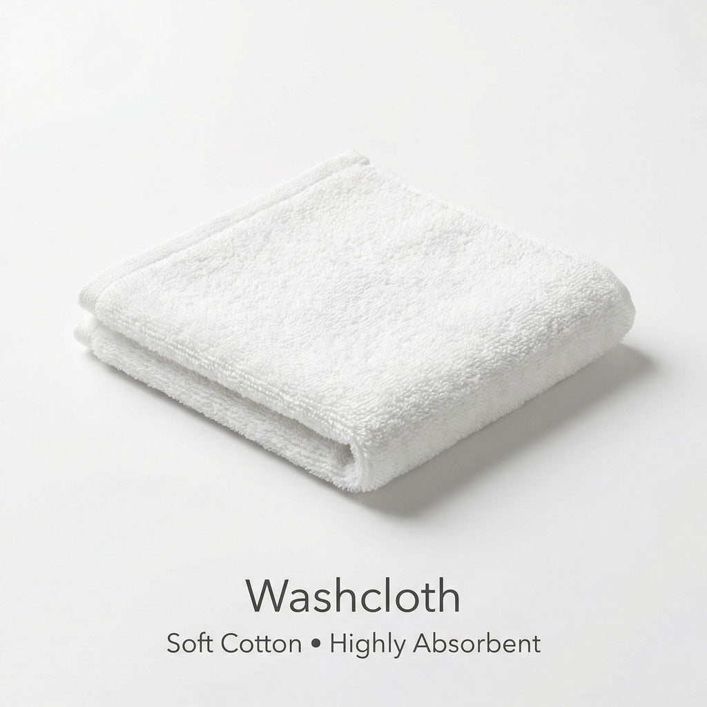 hotel washcloth cotton soft absorbent small towel hospitality supplies bulk