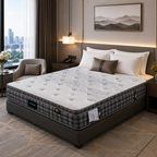 hotel bedroom with breathable pocket spring mattress