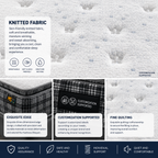 knitted fabric breathable mattress close up