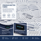 premium knitted fabric mattress close up texture