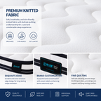 premium knitted fabric mattress close up texture