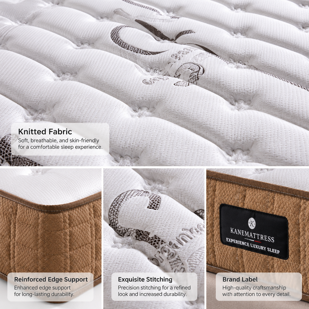 knitted fabric hotel mattress detail