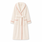 luxury sherpa contrast color hotel bathrobe