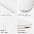 Waffle cotton texture and diamond anti-slip outsole details
