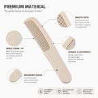 wheat straw hotel comb smooth teeth eco-friendly material