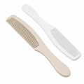 Eco-friendly wheat straw hotel combs isolated on white background